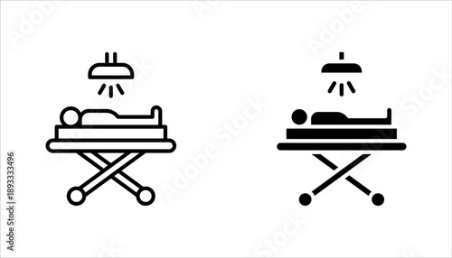 Operating room icon set. surgery room thin line icon, vector illustration on white background