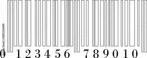 Barcode icon vector illustration for scanning retail product identification, digital inventory tracking, modern flat design symbol set collection group for web app print use.