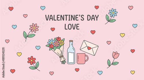 Romantic Morning Surprise with Floral Arrangement