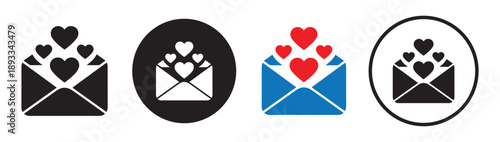 Free Download Love gift and envelope icon set. Valentine love Icons Collection. Illustration eps 10 - GFXLoad