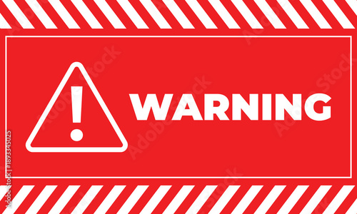 Warning sign with exclamation mark