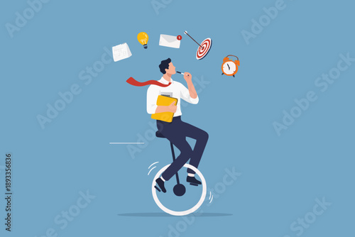 Business Man Balancing Act