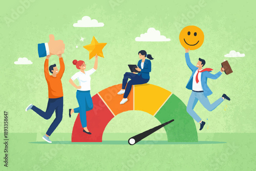 Wallpaper Mural Happy People With Good Results Torontodigital.ca