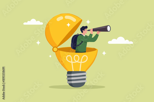 Bright Idea With Person