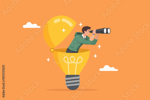 Bright Idea With Person