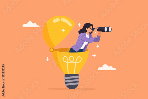 Woman Looking Through Telescope