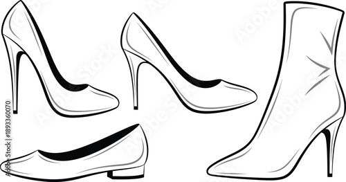 black and white shoes
