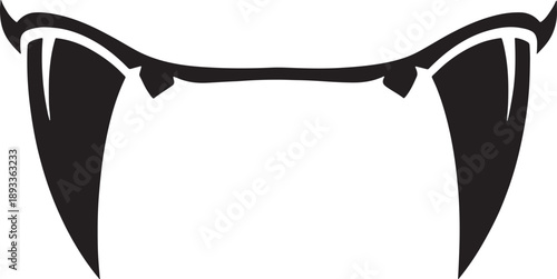 Black Sketched Whiskers with Curved Ends and Sharp Points line sharp pointed