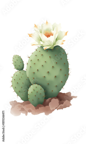 Beautiful cactus flowers 