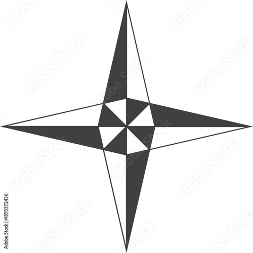 블랙과 흰색 조합의 별모양 꾸미기