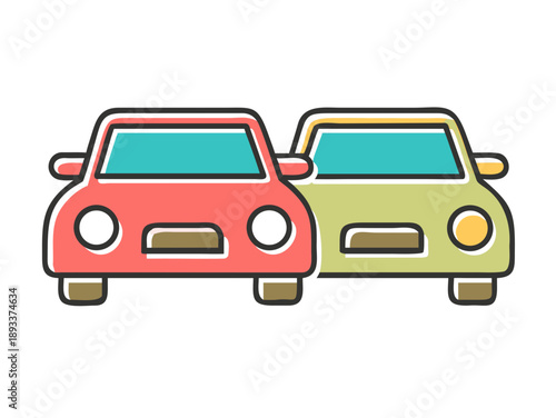 Car Icon Line Art Automobile Illustration