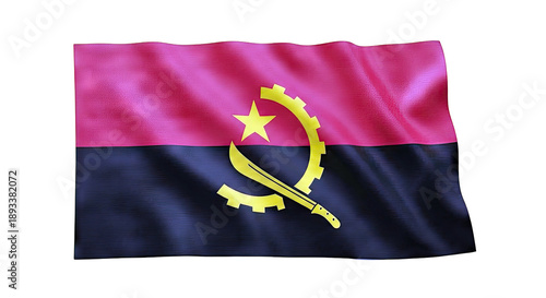 Angola Flag Waving