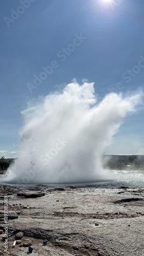 Strokkur Geyser, Iceland: A Natural Geothermal Wonder