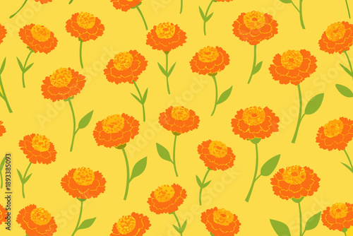 Cute. carnation.  seamless pattern. Lovely romantic background for Valentine's Day, Mother's Day, wedding. Suitable for wrapping paper, postcards, invitations.