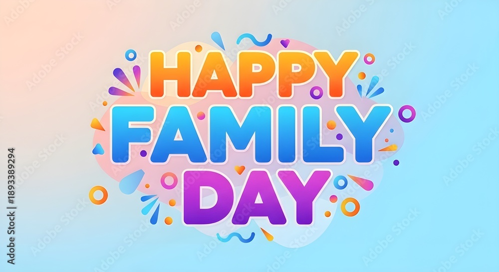 Obraz premium Happy family day celebrations with loved ones