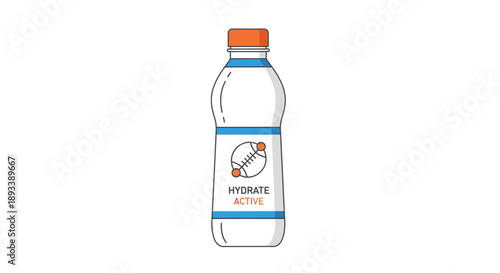 Illustration of Water Bottle Design