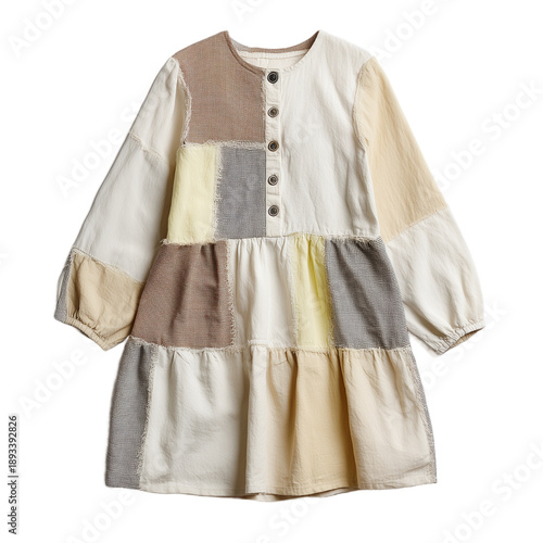 Wallpaper Mural Patchwork dress isolated on transparent background. PNG Torontodigital.ca