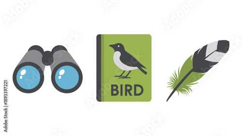 Bird Watching Binoculars Feather