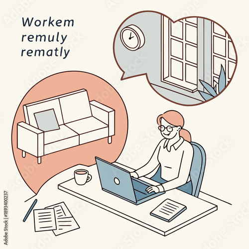    Remote Work   Freelancing  31 45  SVG Vector Illustration