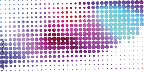 abstract halftone background featuring a uniform pattern of dots in a warm and energetic color palette: shades of orange, red, black, and subtle blue. vector illustration