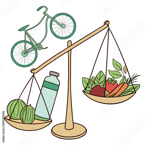 You Re In Control Eco Balance Lifestyle Illustrati (2) SVG Vector Design