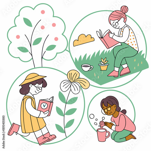 You Re In Control Spring Daily Habits Illustration SVG Vector Design