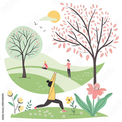 You Re In Control Spring Wellness Routine Illustra (2) SVG Vector Design