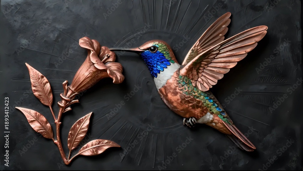 Fototapeta premium Hummingbird in flight