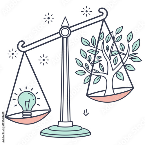 Wellness Productivity Balance Illustration  Minima (2) SVG Vector Design