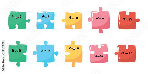 Toy Puzzle Character Illustration 