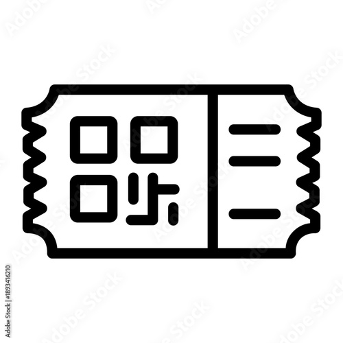 tag qr code Line Icon