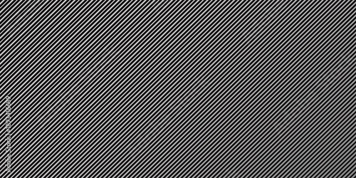 Narrow black-white vertical lines. Symmetric geometric ornament. Striped seamless pattern, abstract wallpaper. Digital paper for textile print, page fill. Vector