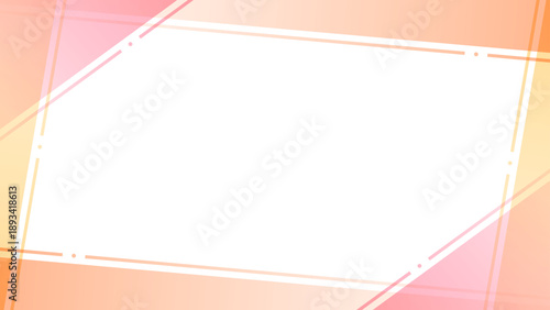 シンプルなデザインのフレーム、背景、グラデーション、16:9サイズ