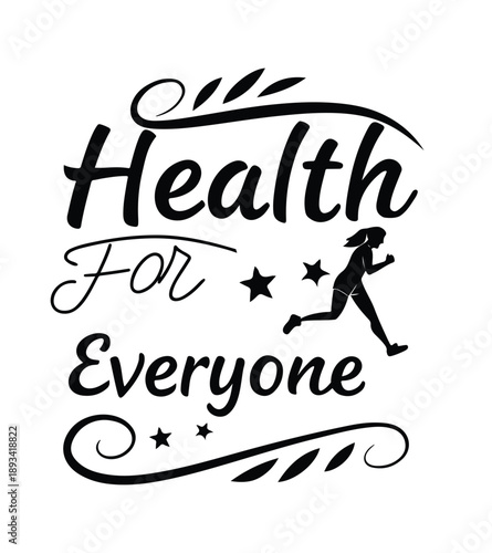 Wallpaper Mural Creative World Health Day Typography Vector Illustration Poster Torontodigital.ca