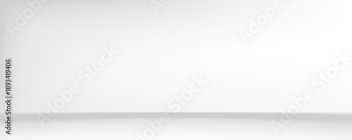 Simple and clean light box space vector design background. Stylish gray abstract card. Trendy blank backdrop texture. Neutral pastel colored surface. Design banner. Silver gray gradient empty room.