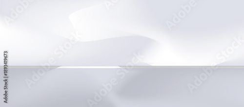 Abstract gray empty room studio gradient used for background and display your product