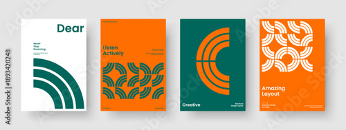 Geometric Business Presentation Layout. Modern Report Template. Isolated Background Design. Poster. Book Cover. Flyer. Brochure. Banner. Handbill. Pamphlet. Catalog. Brand Identity. Newsletter