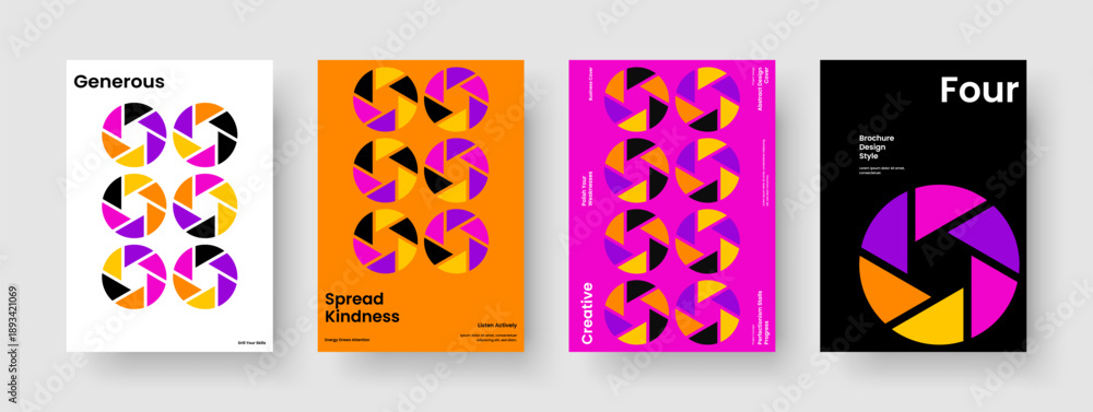 Obraz premium Creative Brochure Design. Modern Business Presentation Layout. Geometric Poster Template. Report. Background. Book Cover. Flyer. Banner. Pamphlet. Magazine. Newsletter. Journal. Notebook. Leaflet