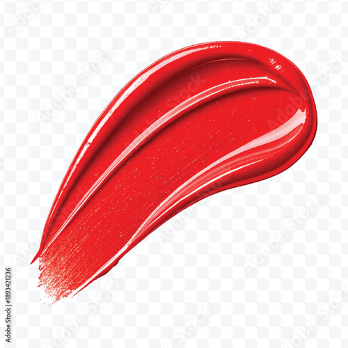 realistic 3d smooth lipstick or paint smear smudge with glossy  in different color style isolated on transparent background