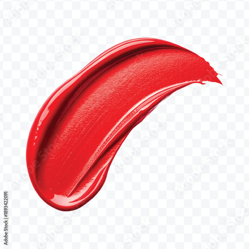 realistic 3d smooth lipstick or paint smear smudge with glossy  in different color style isolated on transparent background
