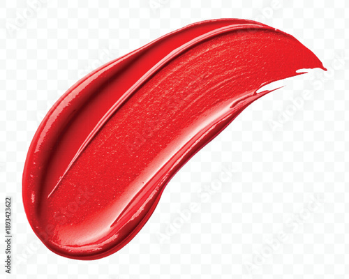 realistic 3d smooth lipstick or paint smear smudge with glossy  in different color style isolated on transparent background