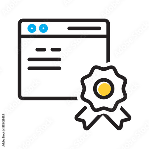 Vector multi color icon for Ssl badge