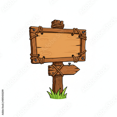 Rustic Wooden Directional Sign