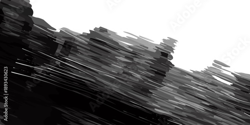 Seamless futuristic black and white grunge abstract background featuring digital technology grid pattern with light data lines and textured science background design