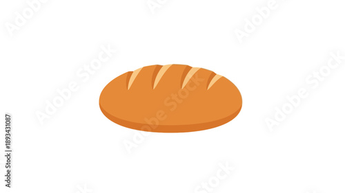 a simple illustration of a round loaf of bread rendered as a silhouette