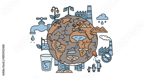 Environmental Conservation and Pollution Concept