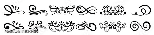 Ornamental Swirl Decorative Elements
