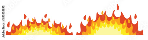 red flame set fire element part of the bonfire with the