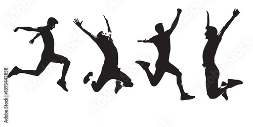 silhouette portrayal of a person soaring 