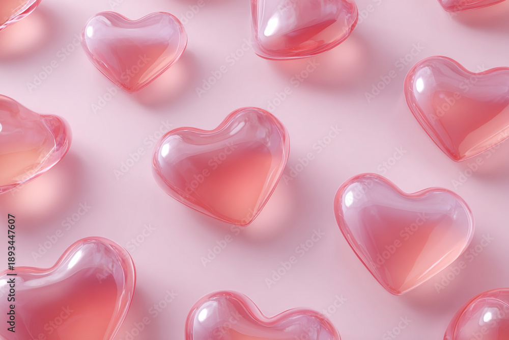 Obraz premium Valentine’s Day Heart Pattern Design